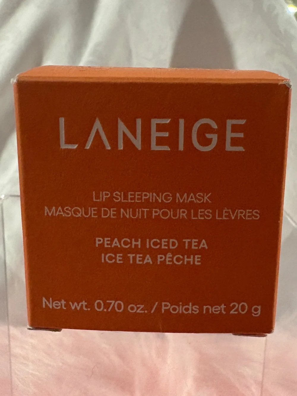 LANEIGE Peach Iced Tea Lip Sleeping Mask - Orange Packaging